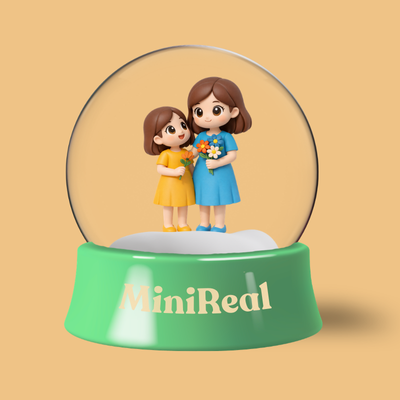 Custom Cartoon Snow Globe