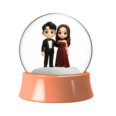 Custom Cartoon Snow Globe