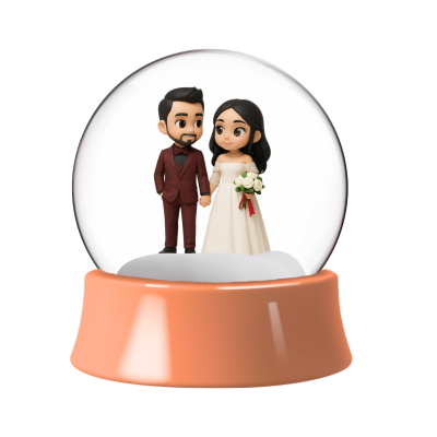 Custom Cartoon Snow Globe
