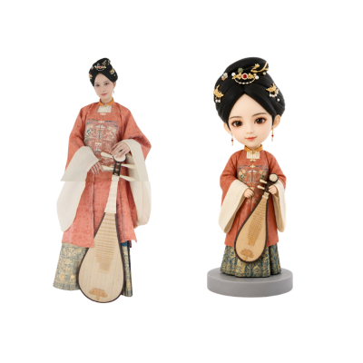 Semi-Realistic Cartoon Mini-me Figurines