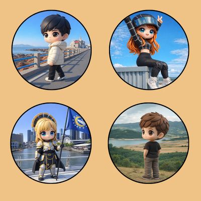 Custom Cartoon Magnet or Pin Badge