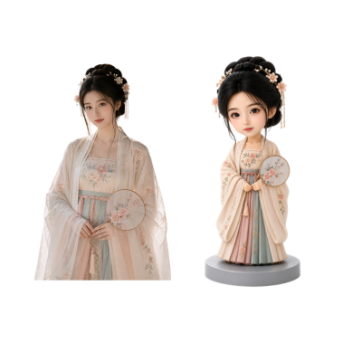 Semi-Realistic Cartoon Mini-me Figurines
